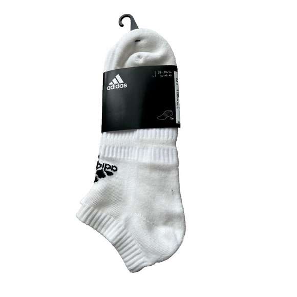 Adidas DZ9388 Cushioned Low Cut Socks White ( L ) - Picture 1 of 3